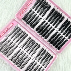 Huge Volume 540 Lash Clusters 30D 40D 50D 60D 80D 100D Mixed Diy Cluster Lash Extension Natural Fluffy Fan Eyelashes Lash Books