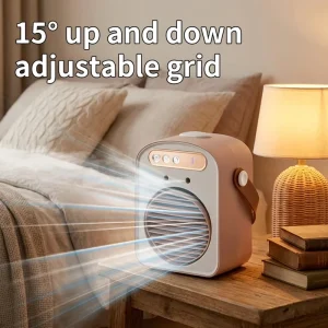 Humidifier Spray Desk Fan Air Cooler Portable Desktop Misting Fan Dual Spray Humidifying Fan With Light