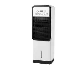 Humidifying Timer Water Cooling Air Cooler Vertical Electric Fan Household Portable Bladeless Fan Ice Adding Cool Warm Type Air