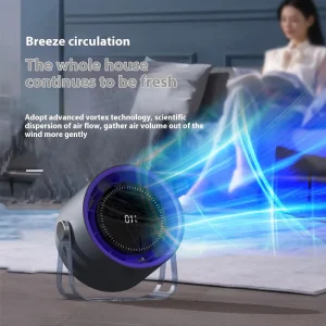 Hxtc88 New Electric Led Display Rechargeable Wall Mounted Usb Mini Little Small Desk Portable Table Fan With Remote Control