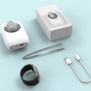 IMYCOO New Design Multifunction Hanging Waist Neck Mini Fan with 2000mAh Power Bank