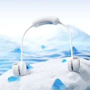 IMYCOO Portable Hanging Bladeless Neck Fan Rechargeable Fan Custom Hot Sales Foldable Wearable Hand free Neck Air Fan