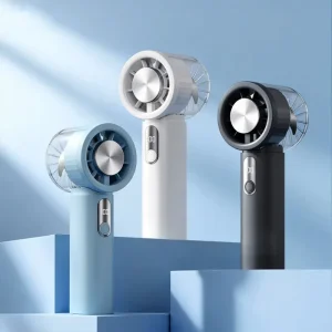 IMYCOO Portable LED Display Cooling High Speed Mini Handheld Fan Rechargeable USB Battery Custom Logo Wearable Foldable Design