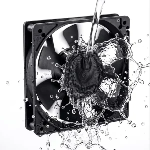 IP68 Waterproof 12V 24V DC 120x120x25mm Brushless Industrial Air Cooling Fan for Outdoor Electrical Panel Cabinet Enclosure