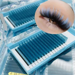 Individual Colorful Eyelash Extensions Brown Lashes Trays in Light Middle Dark Brown Colors Made of PBT Material