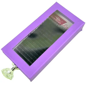 Individual Matte Black Faux Mink Velvet Cashmere Volume Eyelash Extensions Korean PBT 8mm CC