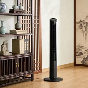 Indoor High Performance Cooling Fan with Smart Control and Fast Air Delivery Temperature Display High Output Cooling
