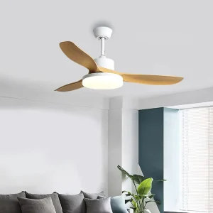 Indoor Household Hotel Living Room Decorative Large Size 52 Inch Intelligent Adjustable Silent LED Ceiling Fan Light