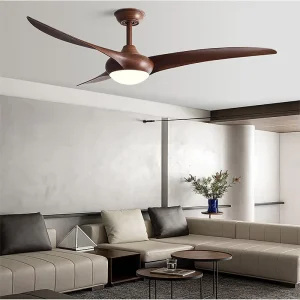 Indoor Living Room Dining Room Decoration 3 Blades 52 Inch Electric Led Ceiling Fan With Light