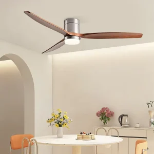 Indoor Restaurant Bedroom 3 Colors Smart Ceiling Fan Light Led Ceiling Fans With Remote Control