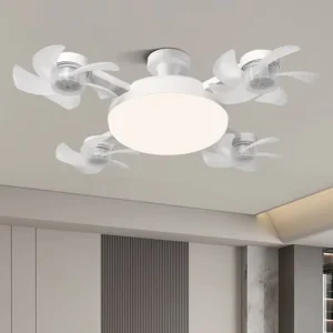 Indoor Room Hotel Ceiling Fan with Lights 3 Wind Speed Smart Ceiling Fan Night Lamp E27 Bulb Lamp with 3 Head or 4 Head Fan