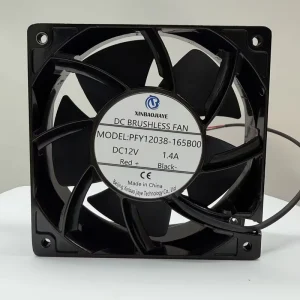Industrial 120x38mm 12V DC Axial Flow Exhaust Ventilation Cooling Fan Two Ball Bearing Low Noise AL