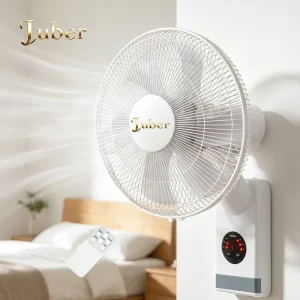 Industrial 16″18″ 60W AC Electric Rechargeable Wall Fan with Timing Swing Remote Control 5 Blades for Household Use