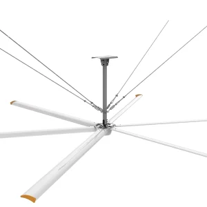 Industrial 22ft Ceiling Fan with Durable Motor Engine Bearing Core Components 1500W Remote Control 3 Year Warranty