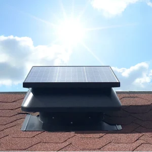 Industrial 40W Solar Powered Roof Mounted Attic Exhaust Fan with IP68 DC Motor Solar Fan System for Home