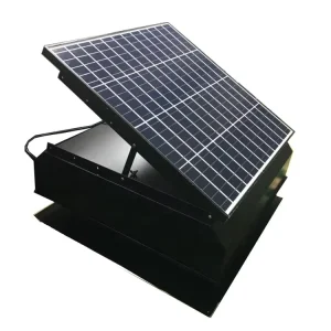 Industrial 60W Solar Powered Roof Exhaust Ventilation Fan Custom Brushless DC Motor Max 3325 CFM for Big Warehouse Factory