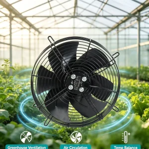 Industrial Axial Fan Corrosion Resistant High Speed Exhaust Fan Cooling Fan for Condenser and Evaporator