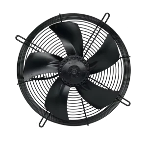 Industrial Axial Flow Fan External Rotor High Efficiency Design Reinforced Mesh Cover HVAC Ventilation System Application