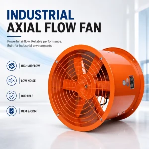Industrial Axial Flow Fan High Airflow Low Noise Ventilation Exhaust Fan for Factory Warehouse OEM ODM Factory