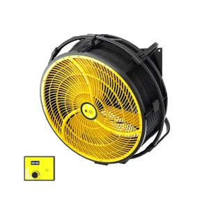 Industrial Axial Flow Ventilation Fan AC Motor 600W 3 Speed Commercial Portable Cylindrical Floor Mounted 21800 28500m h
