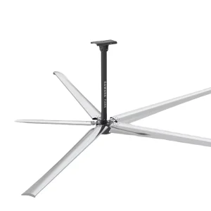 Industrial Ceiling Big Ass Fan 24ft Axial Flow Fan AC DC Brushless Motor Roof Mounted Cooler 2 Years 50HZ 60HZ Lower Noise 5 Pcs
