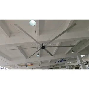 Industrial Ceiling Fan Aluminum 12ft 1500W 220V PMSM Motor HVLS Fan for Workshop Warehouse Gym CE Certified Cooling System