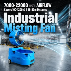 Industrial Commercial Outdoor Portable AC-Powered Mobile Spray Fan
