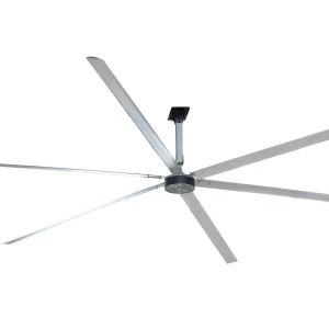 Industrial Cooling Fan Roof Mount Touch Control 380V Electric Power Aluminum Alloy 20ft Blade Diameter Axial Fan Industrial