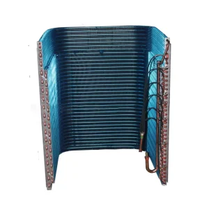 Industrial Copper Coil Radiator Air Cooled High Efficiency Heat Exchanger Quick Cool Finned Coil Evaporator for Air Conditioning