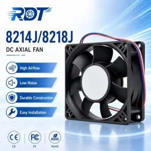 Industrial DC Cooling Fan 8218J 8218JH4 8218JN Energy Saving Ventilation Fan Thermal Management Solution Automation Equipment