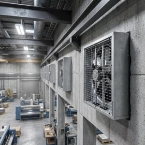 Industrial Direct Drive Stainless Steel Exhaust Fan Ventilation for Poultry Data Center Cowshed (1380mm)
