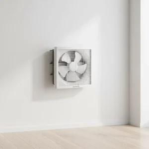 Industrial Electric 6 Inch Plastic Wall Window Mounted Exhaust Fan with Auto Shutter OEM Customizable 25W 258m3/h