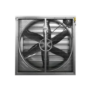 Industrial Electric AC Axial Flow Louvered Exhaust Fans Stainless Steel Blade Material OEM ODM Wall Ventilation Mine Use High