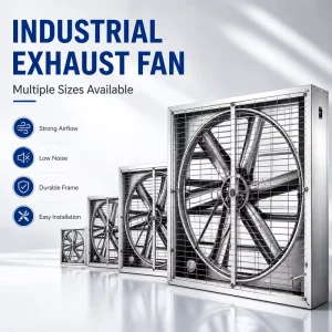 Industrial Electric Exhaust Fan Factory Workshop Warehouse Ventilation Axial Flow Negative Pressure Fan
