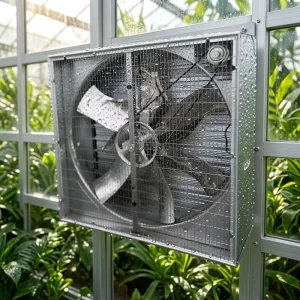 Industrial Electric Wall-Mounted AC Greenhouse Ventilation Exhaust Fan Ball Bearing Stainless Steel Blades 1400mm OEM 1530mm