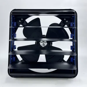 Industrial Exhaust Fan, Axial Flow Fan Ventilation with Auto Shutters, Metal Heavy Duty Air Extractor Fan Blower