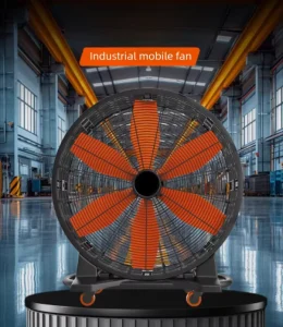 Industrial Fan Energy Saving Hvls With Universal Wheel Mobile Industrial Fan
