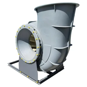 Industrial Grade Centrifugal Fan Integrally Molded Impeller Acid Alkali Resistant Fan for Chemical Plant Exhaust Gas Treatment