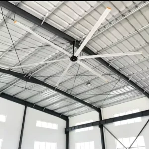 Industrial HVLS Ceiling Fan 124in 3.1m 220V Aluminum Alloy 6 Blades Motor Core for Warehouse Use