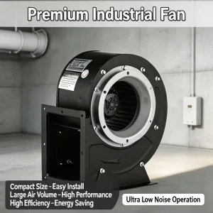 Industrial High Pressure Cast Iron Radial Centrifugal Blower Fan for Dust Collection Fume Extraction Use