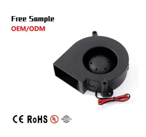 Industrial High Speed DC 5V 12V 24V 48V 9733 97x97x33mm Centrifugal Cooling Fan Radial Turbo Blower Fan for Inflatables BBQ