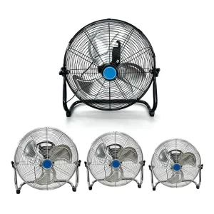 Industrial High Velocity Floor Fan 12-20 Inch Metal Stand Fan with Adjustable Tilt Strong Wind for Workshop Warehouse Garage