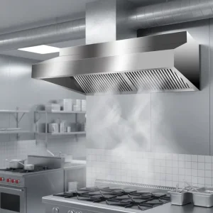 Industrial Kitchen Exhaust Hood Stainless Steel Large Airflow Ventilation System for Restaurant Catering Cooking Range Hood