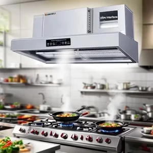 Industrial Kitchen Range Hood Espelectrostatic Precipitator for Smoke Purification Oil Filter Dust Collector Gas Exhaust Fan