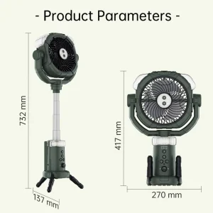 Industrial Misting Fan with 280ml Water Tank Oscillating Spray Cooling Fan for Outdoor Events Factory Use
