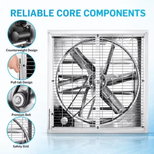 Industrial Negative Pressure Exhaust Fan for Greenhouse Factory Ventilation
