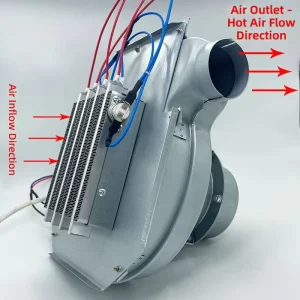 Industrial PTC Hot Air Blower 220V High Power Dryer Heating Fan OEM Customizable Cast Iron Blades 2600RPM 1 Year