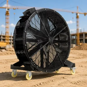 Industrial Portable Vertical Fan BLDC Motor Large Mobile Axial Flow Cooling Fan for Large Industry Gyms Farms 110 240v