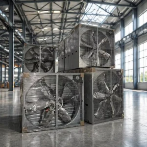 Industrial Square Axial Flow Exhaust Fan Wall Mounted Ventilation Fan Factory Cooling Exhaust Fan for Warehouse Workshop