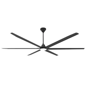 Industrial Style Ceiling Fan With Light Black Metal For Home Garage Shop High Volume Low Speed Energy Efficient With Remote